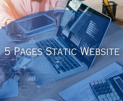 5 pages static website | Bharat Website Makers